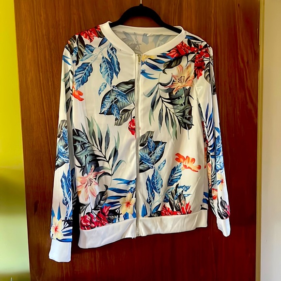 Floral zip jacket - Picture 1 of 2